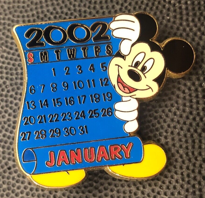 Disney pin 8917 12 Months of Magic Calendar 2002 January mickey