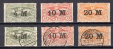 1922 Oberschlesien aus Mi. 41-43 S&auml;tze und Einzelmarken zur Auswahl