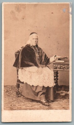CDV 1860 Religion. Bischof, Kardinal (Mgr Angebault ?) Foto Berthault Angers 49