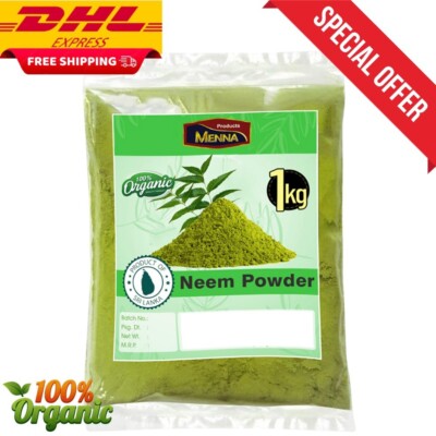 Neemblattpulver 1kg - 100% rein, Bio, pflanzlich, Premiumqualität