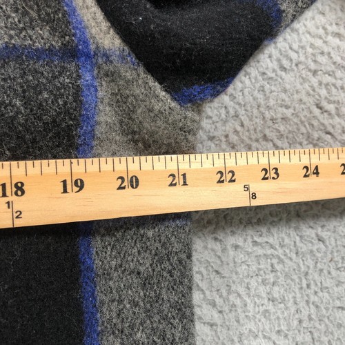 Vintage Woolrich Jacket Mens Small Gray Plaid Mackinaw Cruiser Shadow Plaid Wool - Picture 14 of 15