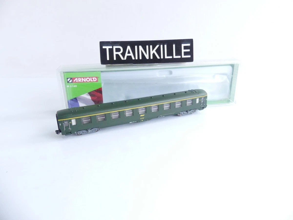 Train N - Neuf - lot de 4 voitures voyageurs - 1/160 - Collection