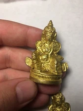 Hindu God Laxmi Goddess Bronze Statue Figure