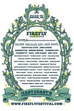 FIREFLY MUSIC FESTIVAL 2012 CONCERT POSTER-Killers, Black Keys, Jack White, Cake