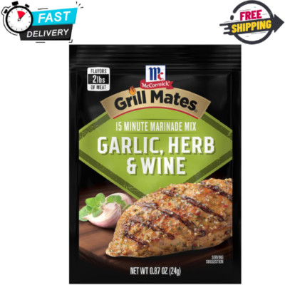 McCormick Grill Mates Garlic, Herb & Wine Marinade Mix, 0.87 oz