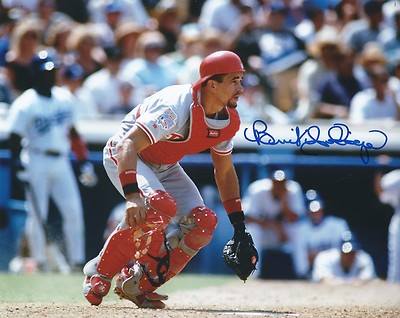 Autographed 8x10 BENITO SANTIAGO Philadelphia Phillies photo- COA