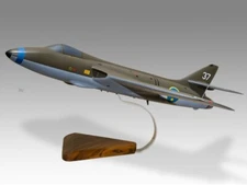 Hawker Hunter J34 Mk5 Swedish Air Force Desk Wood Airplane New Model Small 1/48