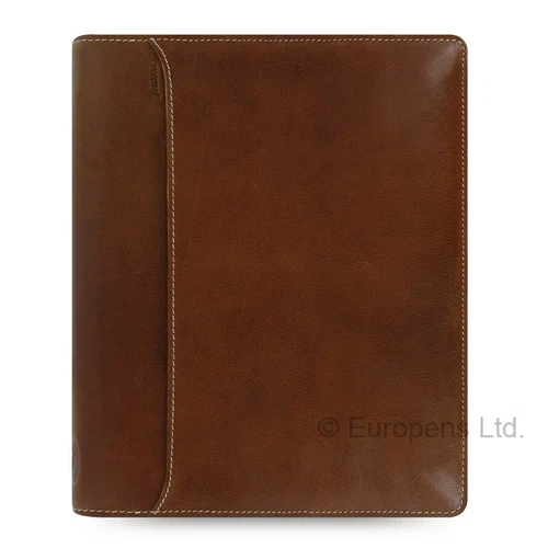 Filofax A5 taille Lockwood Cuir zippé Organiseur - Cognac Marron (021693)