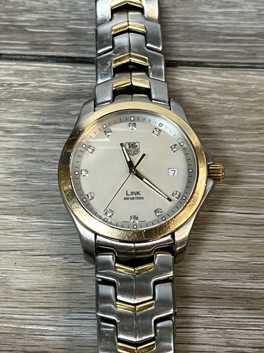 Tag Heuer WJF1153 Link Two-Tone 18kt Gold And Stainless Steel Watch 38MM - Picture 7 of 16