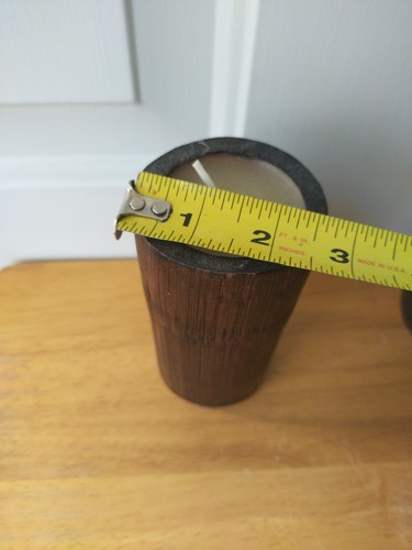 Set of 3 Vintage Pier 1 Bamboo Pilar With Integrated Unscented Candle Tiki - Picture 13 of 15