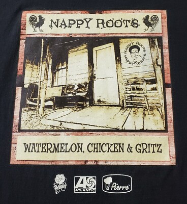 ☆Nappy Roots☆ ポスター　Vintage G-rap Hiphop Vintage 2002 Nappy Roots Debut Album Promo T-Shirt Sz XL Rap