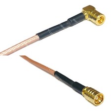 RG316 SMB FEMALE ANGLE to SMB FEMALE RF Cable Rapid-SHIP LOT