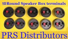 Round Subwoofer Speaker Box Terminals Cups Spring Connector Sub Plugs 10 pieces