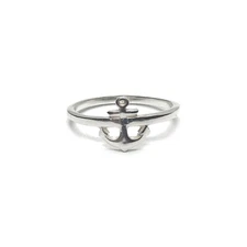 Sterling Silver Ring Anchor Women 925 Handmade Maritime Symbol Nickel Free