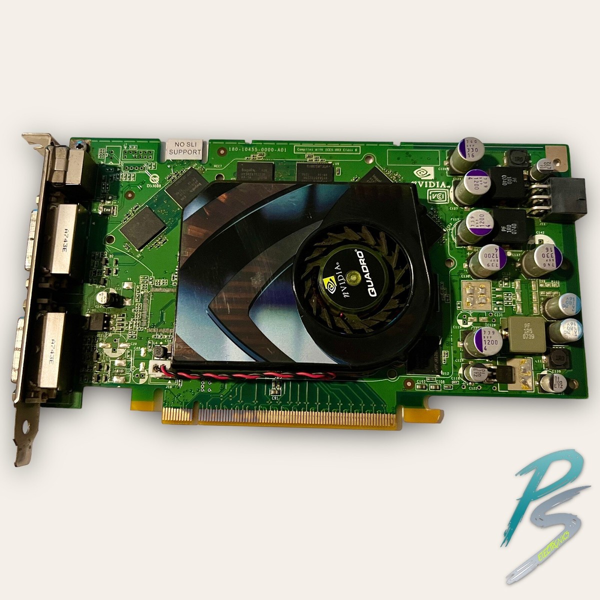 NVIDIA Quadro FX 3450 Dell 0T9099 256MB Dual DVI Video Graphics Card