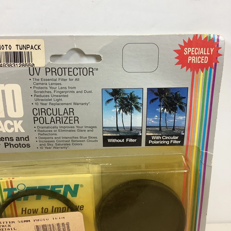New Tiffen 58mm UV Protection & Circular Polarizing Filter Photo Twin Pack - Image 4 of 4