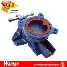 5" Bench Vise Anvil Swivel Locking  Base Table Top Clamp Heavy Duty Vic