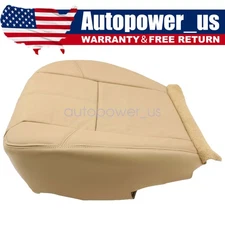For 2007-2014 GMC Yukon Silverado Driver Bottom Seat Cover Leather cashmere Tan