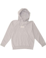 ELLESSE Damen Hoodie Pullover UK 12 mittelblau Baumwolle BV14
