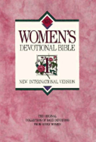 New International Version Women's Devotional Bible Large Print Hardcover Pink