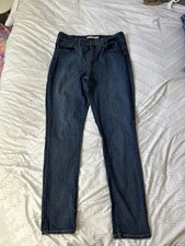 Levis 721 High Rise Skinny Jeans Womens 32 Blue Denim Stretch Slim Fit 32x30