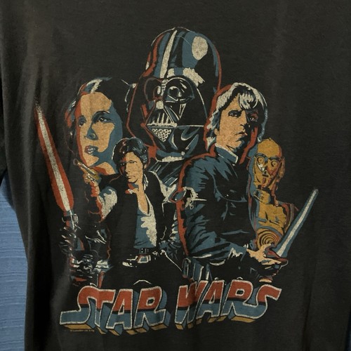 【Spedizione Gratuita】T-Shirt Vintage Rara/Star Wars di Junk Food/Made In USA/Taglia:M - Foto 2 di 11