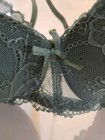 NEW!!! PURE BEAUTY BRA By RENE RAFE 42C GREEN LACE MESH PADDED & UNDERWIRED — photo 8