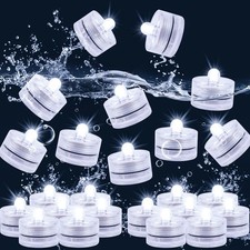 Submersible Tea Pond Underwater Small LED Lights Battery Operated 125 Hours 36pc