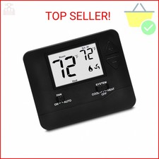 ELECTECK Non-Programmable Digital Thermostat for Home, up to 1 Heat/1 Cool with