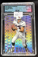 1995 Skybox Premium - Paydirt BLUE Dan Marino #PD14 GRADED MPE 7.5