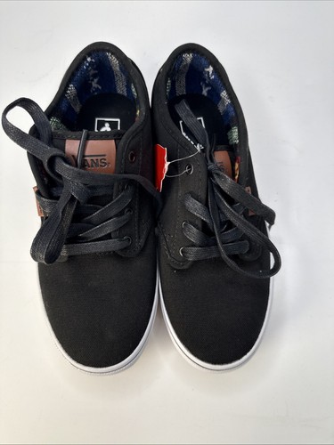 Vans Atwood Deluxe Youth size 4 black sneaker NWOB - Picture 5 of 8