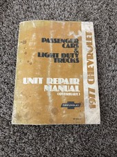 1977 Chevrolet Passenger Cars Light Duty Truck Unit Repair Manual Corvette St333