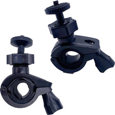 2 Pack Bike Camera Mount with 1/4" Screw Handlebar Super Clamp Action Camera