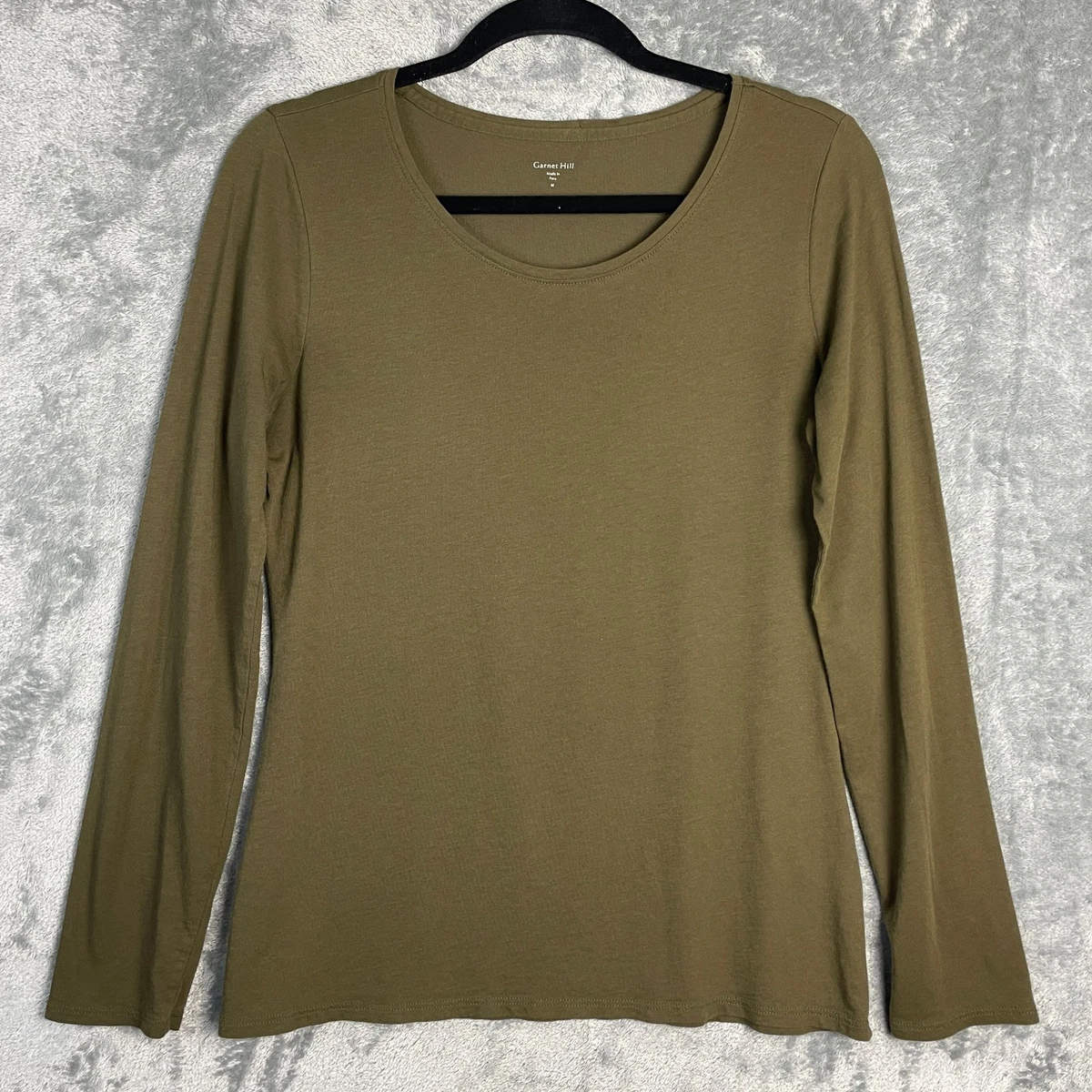 Haut Femme Garnet Hill - Taille XL, Couleur Violet, Manches Courtes, Col Rond - Occasion Excellent état