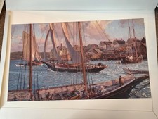 Arthur James Christopher Blossom AP Edition Print Boaters Boating Realism Rare