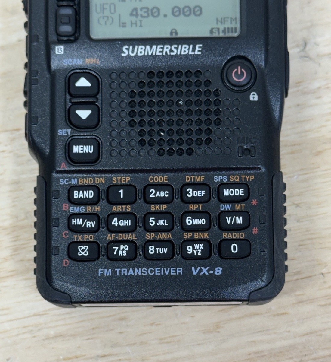 Yaesu VX-8DR Quad Band Submersible Transceiver 50/144/220/430 MHz