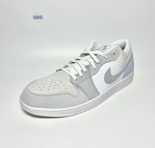 Mens Nike Air Jordan 1 Low Premium Leather Suede Paris Trainers Various Sizes - Picture 6 of 18