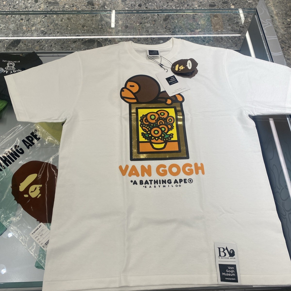 BAPE®︎ X VGM APE TEE Vincent Willem van Gogh tshirt L baby milo 