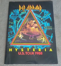 1988 DEF LEPPARD HYSTERIA Concert Tour Program