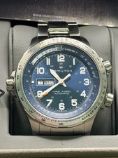 Hamilton Khaki Aviation X-Wind Lefty Automatic Blue Dial Men's Watch H77765141