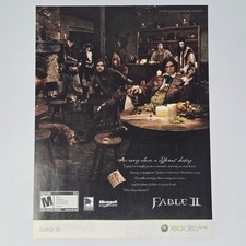 Pubblicità/poster stampa Fable 2 Xbox 360 Crossroads
