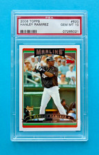 Hanley Ramirez 2006  Topps  Rookie Card  PSA Gem Mint 10 #620 Florida Marlins. rookie card picture