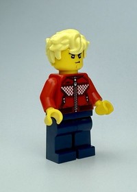 LEGO&reg; DREAMZzz Cooper Minifigure Red Checkered Racing Jacket 71455 - BRAND NEW