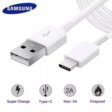 3ft Fast Type-C Charging USB Cable For Samsung Galaxy S21 S22 S23 White Ultra