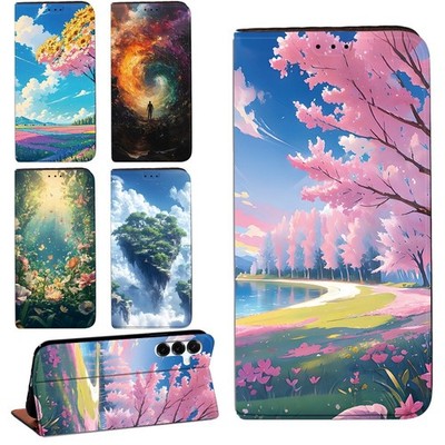 Neu Leder Smart Book Ständer Flip Cover Hülle - für Samsung Galaxy A17 Handy