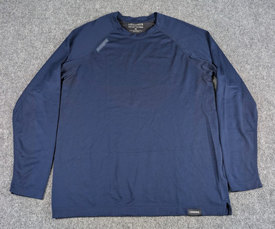 Legends Dash Long Sleeve Shirt Mens Medium Navy Blue Performance Athletic