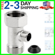 Bidet T Adapter,toilet faucet splitter 3 Way 7/8inch 3/8inch 7/8inch Plumbing...