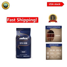Super Crema Whole Bean Coffee - 2.2 lb Medium Espresso Roast for Espresso Lovers 12.75 per pound