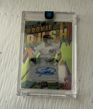 2024 Topps Chrome Jasson Dominguez Yankees All-Etch Green /99 Auto