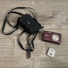 Nikon COOLPIX S4100 14MP Digital Camera 5X Zoom Purple English Touchscreen